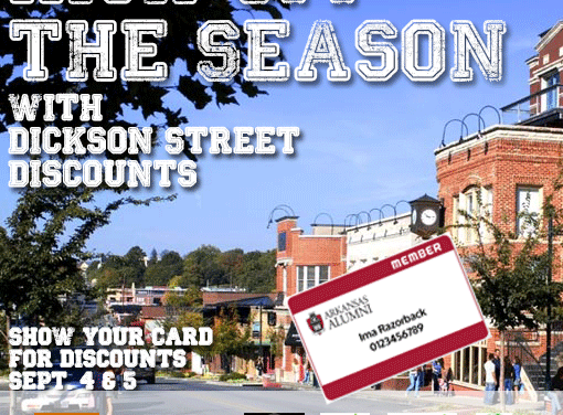 Kick-Off The Season with Dickson Street Discounts