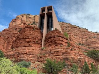 The Chapel of the Holy Cross in Sedona, Arizona.