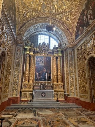 Visiting places of worship in Rome.